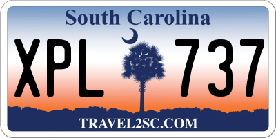 SC license plate XPL737