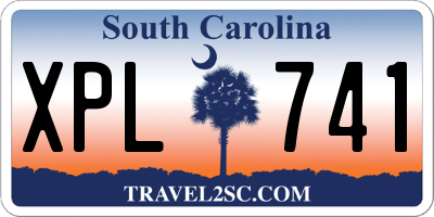 SC license plate XPL741