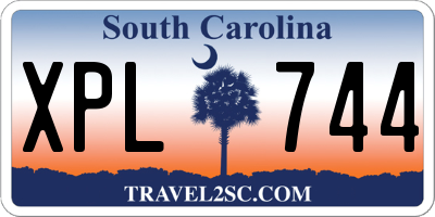 SC license plate XPL744