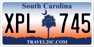 SC license plate XPL745
