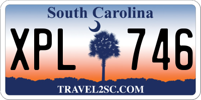 SC license plate XPL746