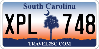 SC license plate XPL748