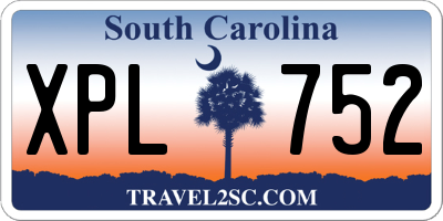 SC license plate XPL752