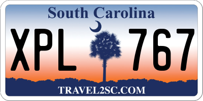 SC license plate XPL767
