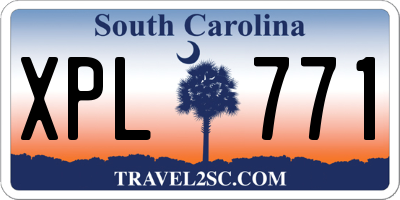 SC license plate XPL771