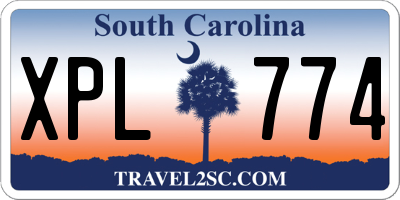 SC license plate XPL774