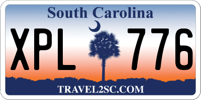 SC license plate XPL776