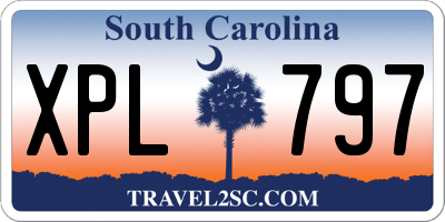 SC license plate XPL797
