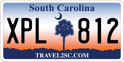 SC license plate XPL812