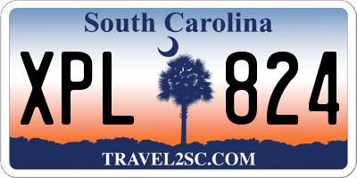 SC license plate XPL824