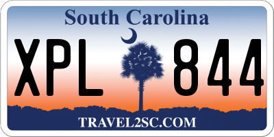 SC license plate XPL844