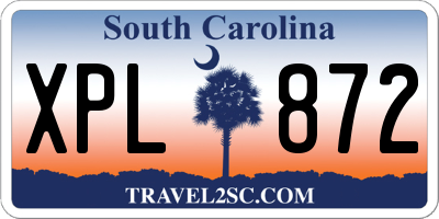 SC license plate XPL872