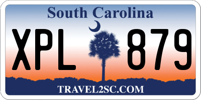 SC license plate XPL879