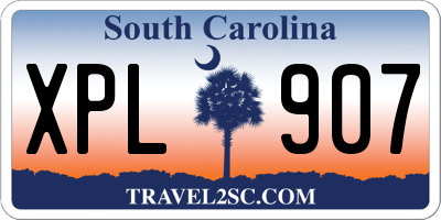SC license plate XPL907