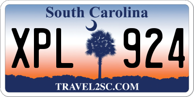 SC license plate XPL924