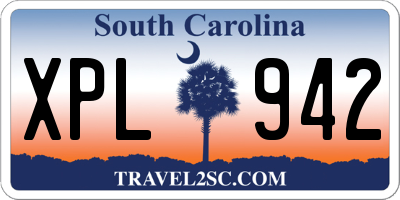SC license plate XPL942