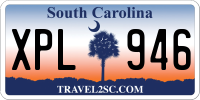 SC license plate XPL946