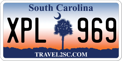 SC license plate XPL969