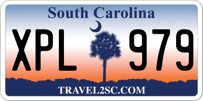 SC license plate XPL979