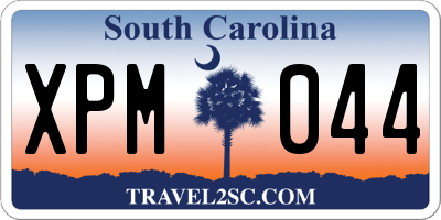 SC license plate XPM044