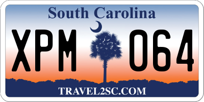 SC license plate XPM064