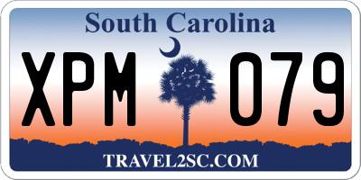 SC license plate XPM079