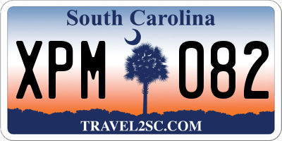 SC license plate XPM082