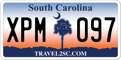 SC license plate XPM097