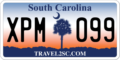 SC license plate XPM099