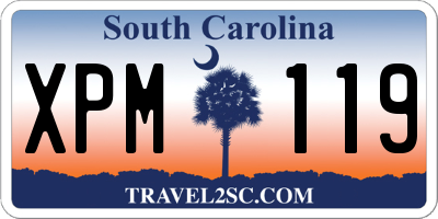 SC license plate XPM119