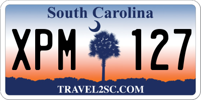 SC license plate XPM127