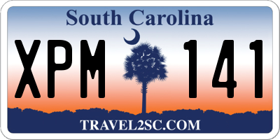 SC license plate XPM141