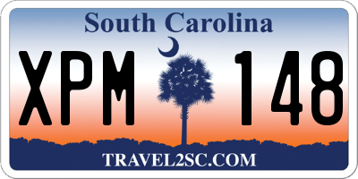 SC license plate XPM148
