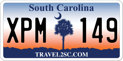 SC license plate XPM149