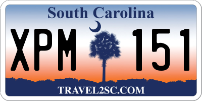 SC license plate XPM151
