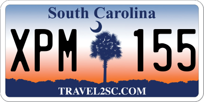 SC license plate XPM155