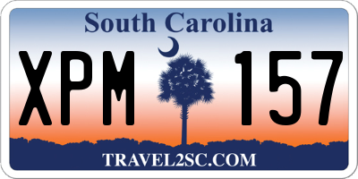 SC license plate XPM157