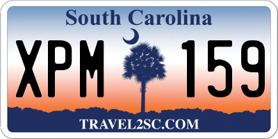 SC license plate XPM159