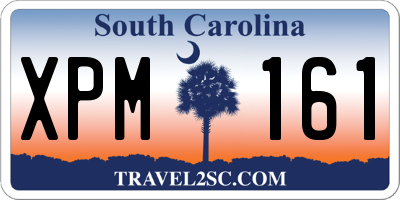 SC license plate XPM161