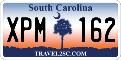 SC license plate XPM162