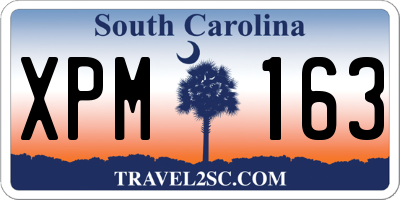 SC license plate XPM163