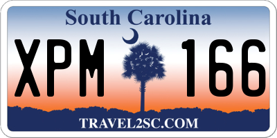 SC license plate XPM166