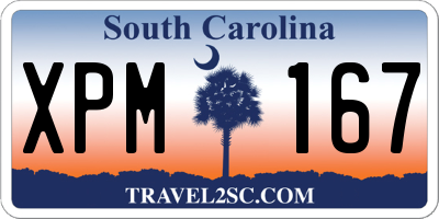 SC license plate XPM167