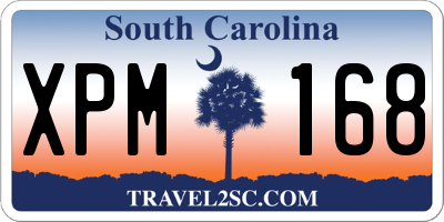 SC license plate XPM168