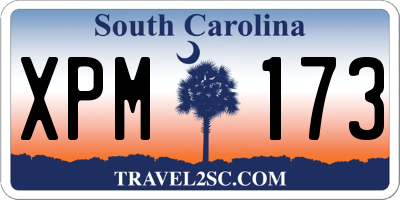 SC license plate XPM173