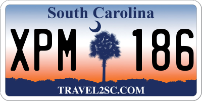 SC license plate XPM186