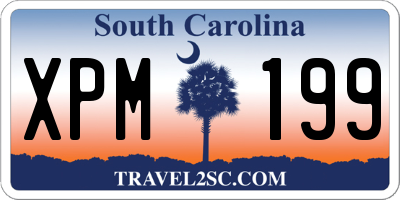 SC license plate XPM199