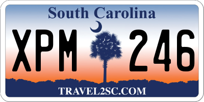 SC license plate XPM246