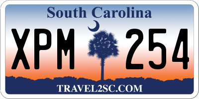 SC license plate XPM254