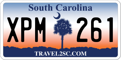 SC license plate XPM261